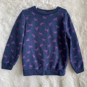 GIRLS Cat & Jack Purple Unicorn Sweater (6/6X)